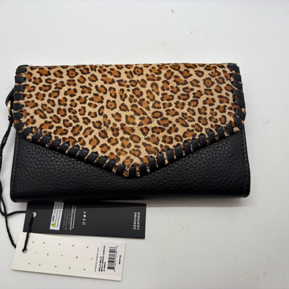 AIMEE KESTENBERG SPELLO Wallet
MICRO LEOPARD HAIRCALF Leather retail $128